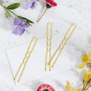 Bun Hair Pins, IKOCO 80pcs U Shaped Hair Pins for Women with Storage Box, Golden, 2.4 inch IKOCO