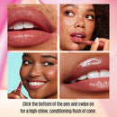 KAJA Heart Melter | Lip Gloss Stick | 05 Hunny Bun - peppy pink nude | Cruelty-free, Vegan, Paraben-free, Sulfate-free, Phthalates-free, K-Beauty Kaja