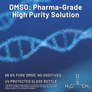 DMSO 99.9% Pharma Grade, Pure Liquid Dimethyl Sulfoxide 16 fl.oz in Glass Bottle with Dropper, Non-Diluted, Low Odor Infinity Warehouse