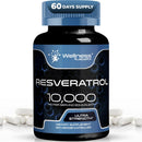 WELLNESS LABSRX Resveratrol 1000mg Capsules - 240 Count - Japanese Knotweed Extract Resveratrol - Pack of 2 Infinity Warehouse
