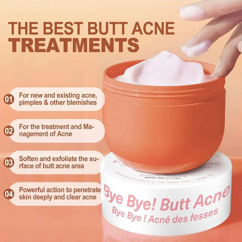 LA.PERSONAL Butt Acne Clearing Cream, Body Acne Treatment with 2% Salicylic Acid & Tea Tree Oil, Acne Cream for Buttocks Body Back, Moisturize Cream 5.46 oz Infinity Warehouse