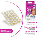 Acne Patch - Spot Dots 72 Count, Hydrocolloid Bandages, Acne Pimple Care Patches Absorbing Round Pads, Blemish Covers MEDca