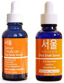 Korean Skin Care Serum Set - Contains Potent Vitamin C Daytime Serum PLUS Korean Snail Nighttime Serum With Hyaluronic Acid & Centella Asiatica - Proven to Give You That Healthy, Youthful Glow. SeoulCeuticals
