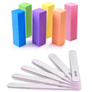 Nail Files and Buffer, TsMADDTs Professional Manicure Tools Kit Rectangular Art Care Buffer Block Tools 100/180 Grit 12Pcs/Pa(White) TsMADDTs