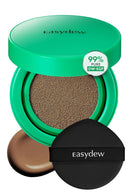 Easydew Mela B Toning Ampoule Cushion - 2-in-1 Korean Skin Care & Face Beauty Makeup - Age-Defying Full Coverage Cushion Foundation with Niacinamide & Hyaluron-Vital C 0.45 oz (