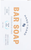 HAND IN HAND SOAP Fragrance Free Bar Soap, 5 OZ Hand in Hand