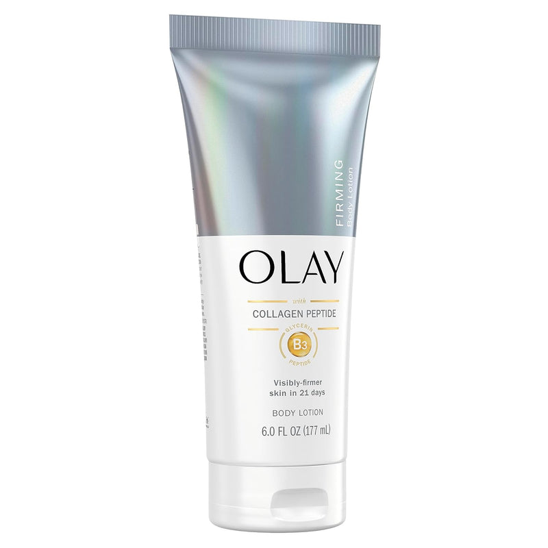Olay Firming & Hydrating Hand and Body Lotion with Collagen, 6 fl oz Tube (Pack of 3) - Infinity Warehouse