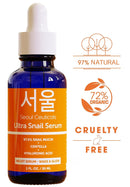 Korean Skin Care Serum Set - Contains Potent Vitamin C Daytime Serum PLUS Korean Snail Nighttime Serum With Hyaluronic Acid & Centella Asiatica - Proven to Give You That Healthy, Youthful Glow. SeoulCeuticals