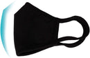 WITHMOONS 3PCS Cotton Face Mouth Mask Cool Mesh Cloth 3 Layers Facial Reusable Washable Nose Bridge Wire Black for Women Men WITHMOONS Store