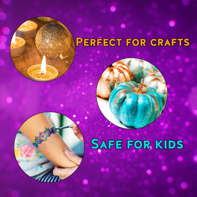 Biodegradable Glitter Made from Plant Cellulose, Earth Friendly. Perfect for Body, Cosmetics, Crafts, DIY Projects. Can be Mixed with Lotions, Gels, Oils, Face Paint (1 Ounce, Rose) Alternative Imagination