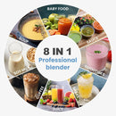 SYBO HS-210E Professional-Grade Commercial Blender With Quiet Shield, Heavy-Duty 2HP High-Speed, 48oz BPA-Free Jar, Easy Cleaning & Dishwasher-Safe, for Juice, Ice Shakes, Smoothies, Metallic Infinity Warehouse