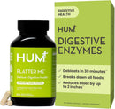 HUM Flatter Me Extra Strength Digestive Enzymes for Women, Men, Digestive Gut Bloating Supplement, Ginger, Peppermint Leaf, Fast Acting Anti Bloat Pills Multi Enzyme for Debloating, 60 Capsules Infinity Warehouse
