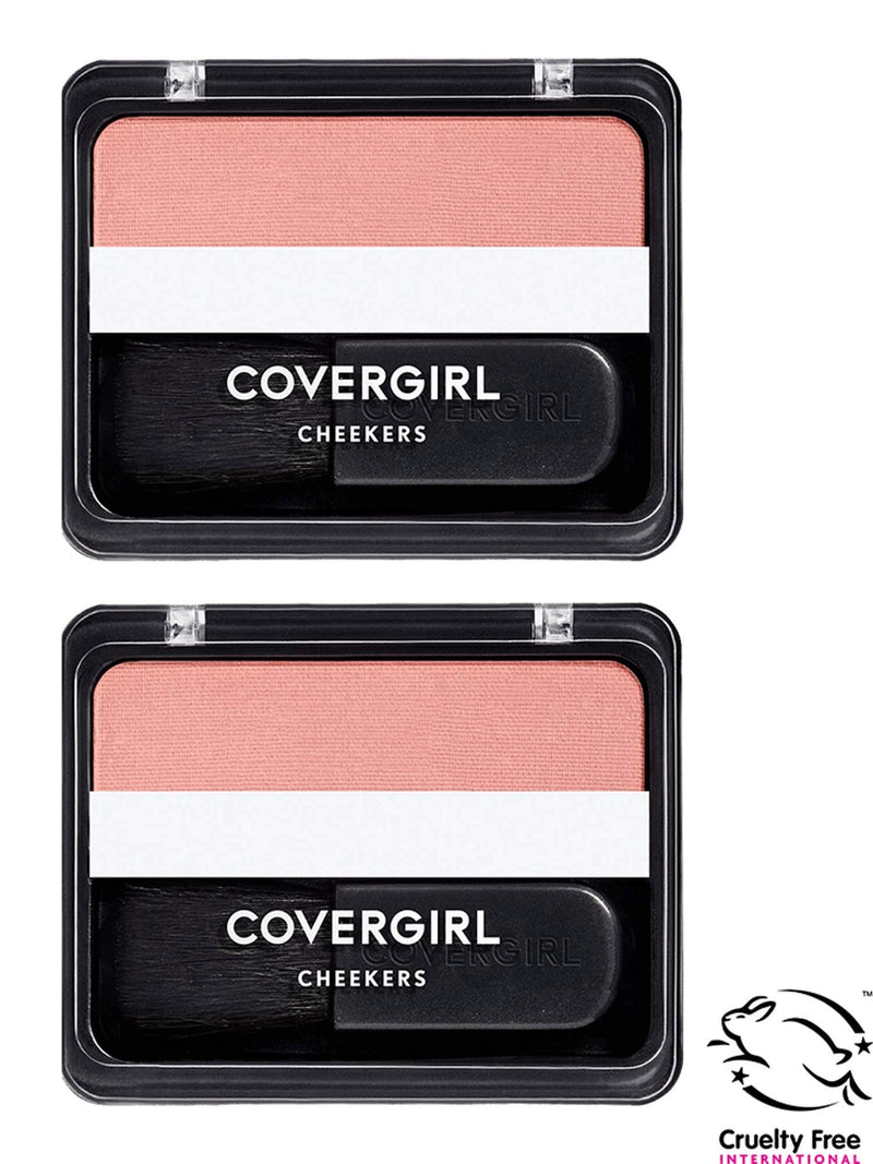 COVERGIRL Cheekers Powder Blush, Brick Rose, 0.12 Fl Oz, 2 Count COVERGIRL
