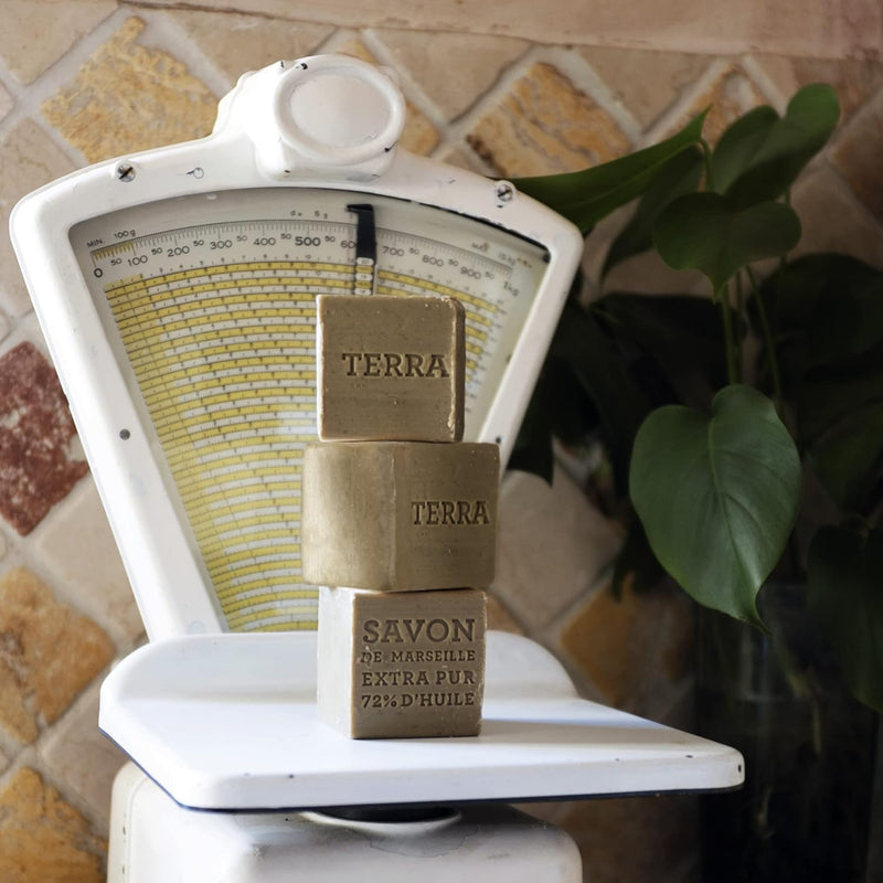 Compagnie de Provence Savon Marseille Olive Soap Cube - 400 grams - Made in France Infinity Warehouse