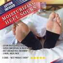Moisturizing Socks for Mens Cracked Heels - Moisturizer Heel Sleeves to Smooth & Soften Rough Cracked Heels & Dry Feet. Large Aloe Moisturizing Heel Socks with Lotion Infused Gel Socks (XL - 3 Pairs) ARMSTRONG AMERIKA