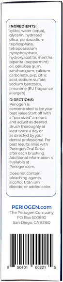 Periogen Toothpaste - Super Cleaning Plaque & Tartar Control Formula - SLS Free- 2-Pack Infinity Warehouse