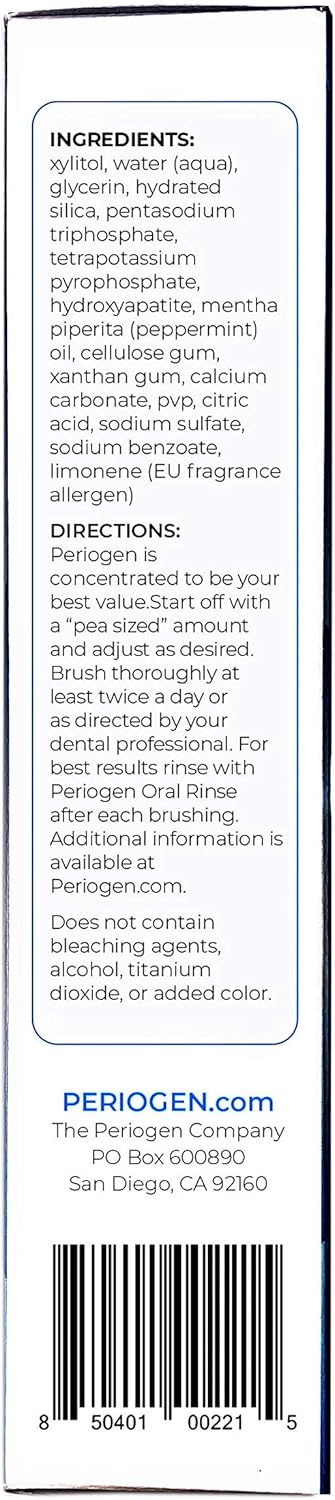 Periogen Toothpaste - Super Cleaning Plaque & Tartar Control Formula - SLS Free- 2-Pack Infinity Warehouse