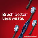 Colgate Keep Soft Manual Toothbrush for Adults with 2 Whitening Brush Heads, Navy Colgate
