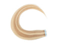 Tape in Hair Extensions Human Hair Tape in Remy Hair Extension Invisible Skin Weft Tape ins Seamless Double Sided Tape on 30g Thin 20pcs for Women Highlighted Blonde Long Straight Hair 12inch
