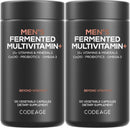 Codeage Men’s Daily Multivitamin – 25+ Essential Vitamins & Minerals, Organic Whole Foods, Probiotics, Omega-3, Zinc, Vitamins A, B, C, D, E & K – 120 Capsules Infinity Warehouse