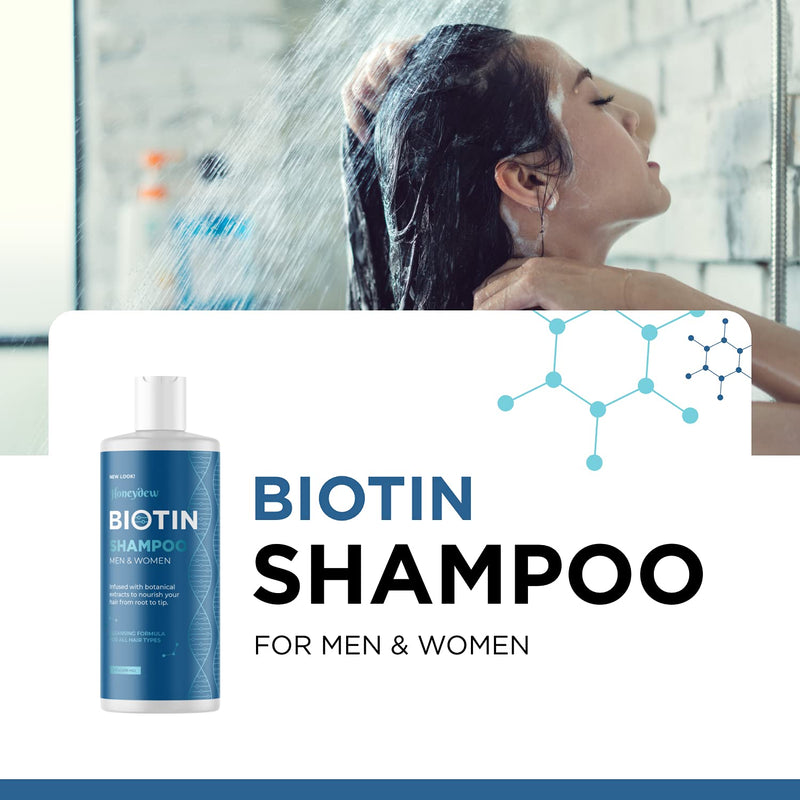 Volumizing Biotin Shampoo for Thinning Hair - Thin Hair Shampoo with Biotin Keratin and Essential Oils for Hair Care - Potent Biotin Hair Shampoo Sulfate Free Dry Scalp Treatment and Hair Moisturizer Maple Holistics