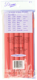 Diane 7 Inch Twist Flex, Red, 1/2 Inch, 6 Count Diane