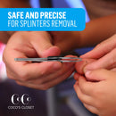 Cocos Eyebrow Tweezers for Women and Men | Tweezers Precision | Slanted Tweezers for Ingrown Hair and Splinters | Professional Facial Tweezers for Eyebrows and Hair Removal, 1 pack Coco's Closet