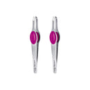 Sally Hansen Eazy Tweezy Comfort Grip Slant Tip Tweezers with Platform, 2 Count (Pack of 1) Sally Hansen