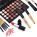 Make Up Brushes, Professional Burlywood Makeup Brush Kits Comfortable Fiber Hair 32 Piece Eye Shadow Eyebrow Kabuki Foundation Brush Rolling Bag Included Daxstar