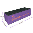 Maryton Nail Buffer Sanding Block Polisher Buffing File 60/100 Grit for Acrylic Nail Art Kit Manicure Tools 10 PCS (Black Purple) MARYTON