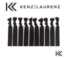 Hair Ties 20 Elastics Ponytail Holder Set No Crease Ribbon Bands (Blue) Kenz Laurenz Store