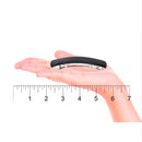 Camila Paris AD820 French Hair Barrette Clip for Girls, Black, Rubberized Metal Clasp, Strong Hold Grip Hair Clips for Women, No Slip and Durable Styling Girls Hair Accessories, Made in France Camila