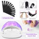 UV Light for Nails Lamp - Easkep 86W UV LED Nail Lamp Gel Nail Polish Curing Dryer for Salon 4 Timer Setting Auto Sensor Machine Purple Easkep