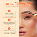 Grande Cosmetics GrandeBROW-FILL Volumizing Brow Gel, Tinted or Clear Eyebrow Mascara, Soft Flexible Hold, Water Resistant Infinity Warehouse