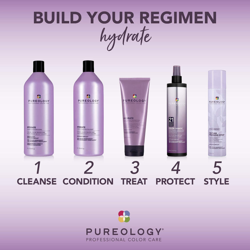 Pureology Color Fanatic Leave-in Conditioner Hair Treatment Detangling Spray | Protects Hair Color From Fading | Heat Protectant | Vegan Pureology