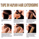 80g/pack Remy Tape in Hair Extensions Human Hair 12 Inch 40pcs