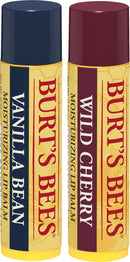 Burt's Bees 100% Natural Lip Balm, Wild Cherry and Vanilla Bean Blister Box, 0.3 Ounce, 2 Count Burt's Bees