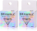 White Pre Inked String for Eyebrow Mapping - Microshading Supplies - Brow Henna Tinting Kit - Eyebrow Measuring Tool - 2 Pack BRAWNA