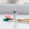 Biodegradable Dental Floss with a Refillable Glass Holder | Naturally Waxed with Candelilla Wax | 100% Compostable | 33yds/30m Natural Silk Spool | Eco-Friendly Zero Waste Oral Care | Mint Flavored TreeBird Eco Dental