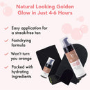 Beauty by Earth Self Tanner Mousse - Medium to Dark Fake Tan Sunless Tanner, Self Tanners Best Sellers, Natural Looking Self Tan, Self Tanning Mousse, Tanning Foam for Use as Body or Face Tanner Beauty by Earth