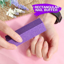 Manicure Nail File Kit-3Pcs Double Sided Nail File, Rectangular Nail Buffer, 4 Step Buffing Block, 3Pcs Cuticle Clipper & Pusher, and Nail Brush, Complete Nail Kit with Buffer for Salon Nail Art HNYYZL