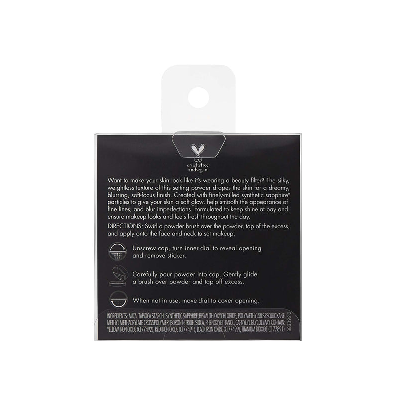 e.l.f, Halo Glow Setting Powder, Silky, Weightless, Blurring, Smooths, Minimizes Pores and Fine Lines, Creates Soft Focus Effect, Light, Semi-Matte Finish, 0.24 Oz e.l.f.