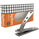 KOHM Nail Clippers for Thick Nails - Heavy-Duty, Stainless Steel, Tough, Professional Toenail Clippers w/ Built-in File - Nail Cutters for Seniors and Adults KOHM