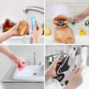 Handle Grip Nail Brush, Larbois Hand Fingernail Brush Cleaner Scrubbing Kit Pedicure for Toes and Nails Men Women (4 Pack) (Color-2) Larbois