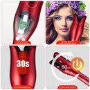 MIUOPUR Automatic Hair Curling Iron with Ceramic Ionic Barrel, Smart Anti-Stuck, Auto Rotating Hair Curling Wand with Temperature Display and Timer, Professional Hair Curler Styling Tool -Red. MIUOPUR