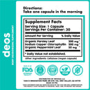DEOS Internal Deodorant Supplement – Full Body Deodorizer for Gut Health, Skin Health, Detox & Digestion Support – Natural Odor Control Chlorophyll Pills for Head-to-Toe Freshness | 30 Capsules Infinity Warehouse