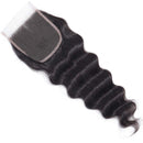 Brazilian Human Hair Closure 20inch 4x4 Loose Deep Weave Lace Closure Middle Part Hand Made Loose Deep Lace Front Closure Natural Black Brazilian Virgin Hair Top Swiss Lace Closure Afrodiva