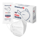 America1 KN95 Face Masks | Made in USA | Breathable Face Masks with 4-Layer Protection | Face Masks for Men and Women | Disposable Face Masks for Work, Home, and Outdoor | 20 Count White Face Masks America1