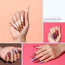 Modelones 20 Colors Dip Powder Nail Kit Starter, Winter Glitter Collection Acrylic Dipping Powder System Essential Liquid Set with Base & Top Coat for French Nails Art Manicure DIY Salon Gift modelones