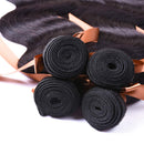 ALLRUN Brazilian Virgin Hair Body Wave Bundles 100% Unprocessed Human Hair Body Wave 4 Bundles (22 24 26 28) Brazilian Body Wave Human Hair Extensions Natural Black ALLRUN Store
